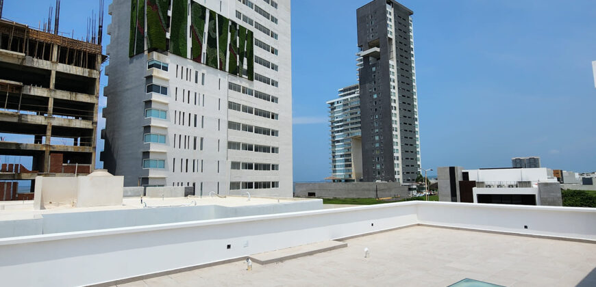 CASA EN  VENTA CON ESPETACULAR VISTA AL MAR ,EN RESIDENCIAL EL ANCLA